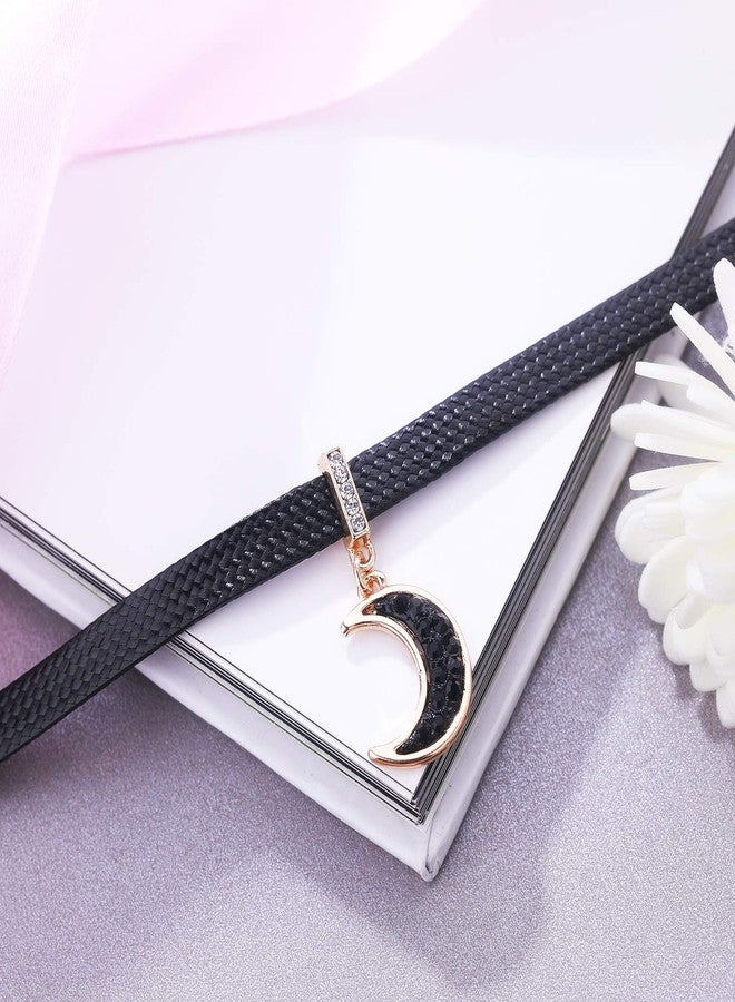 Yonhon Black Moon Choker Necklace for Women - Image 2